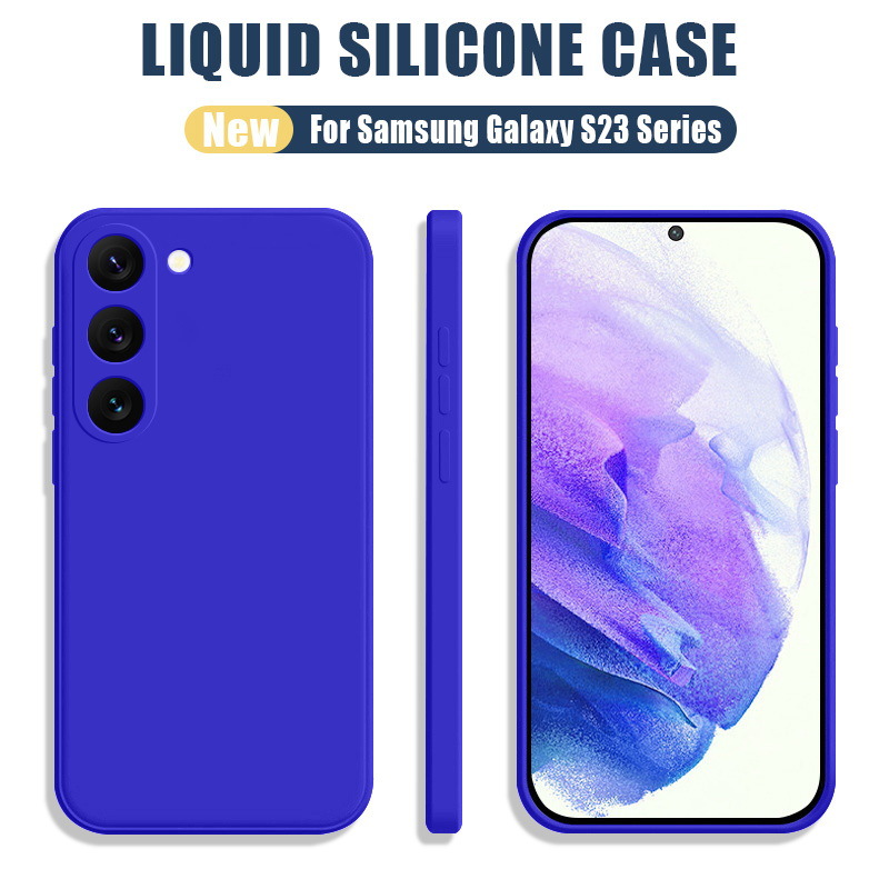 Solid Color Simple Drop-resistant Liquid Silicone Phone Case - Image 3