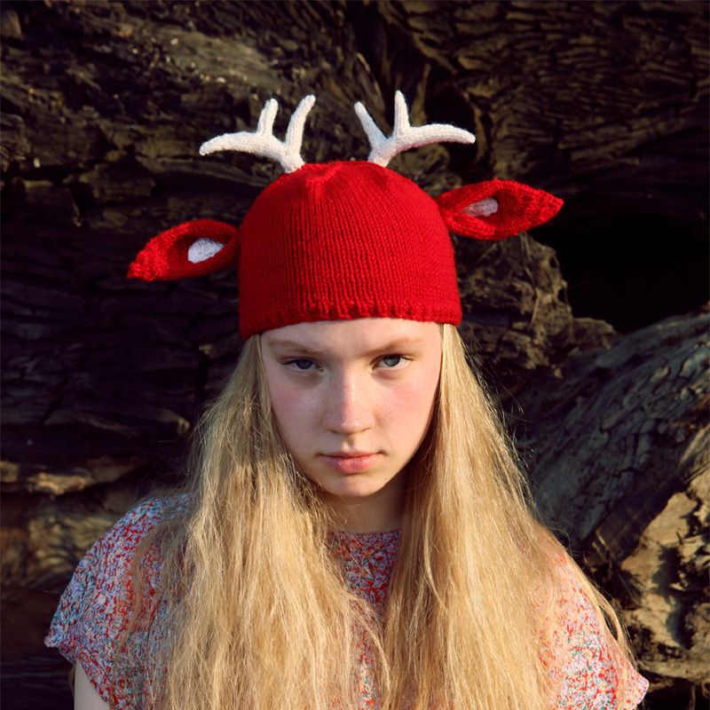 New Trend Knitted Hat Handmade Christmas Gift Deer Funny Western Style