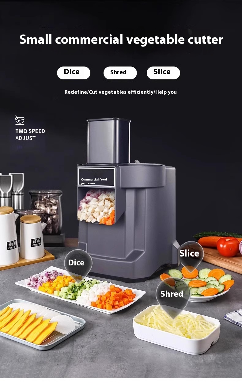Commercial Vegetable Cutter Multi-function Automatic Dicing Slice - Image 8
