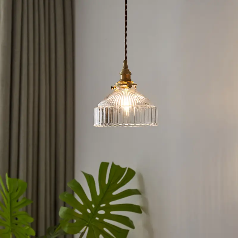 Japanese Style Simple Retro Nostalgic Brass Glass