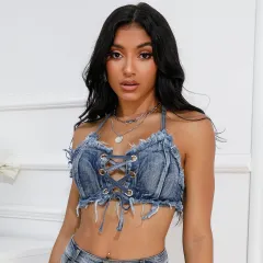 European And American Sexy Super Short Cake Puffy Denim Skirt - Top-M - View 1