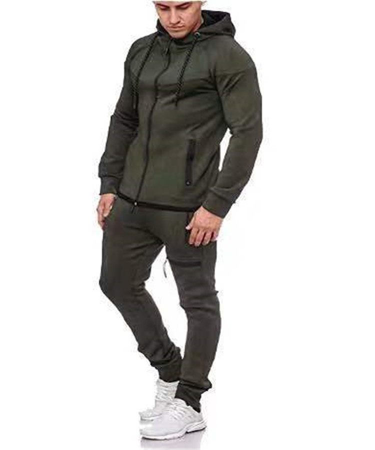 Title 7, Roupa fitness casual com zíper de cor sólida. C...