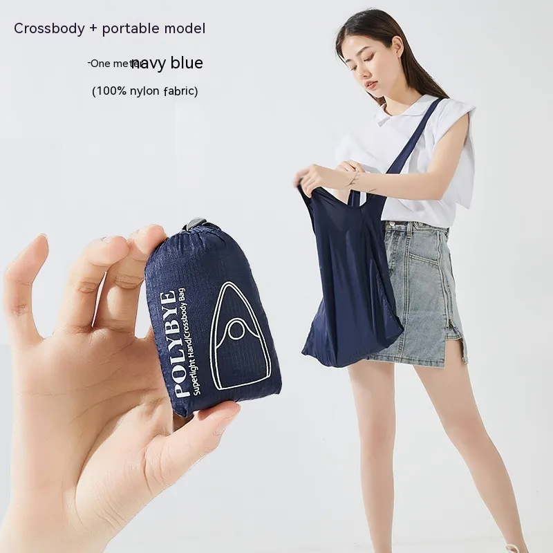 Fashion Folding Travel Storage Backpack - Blue