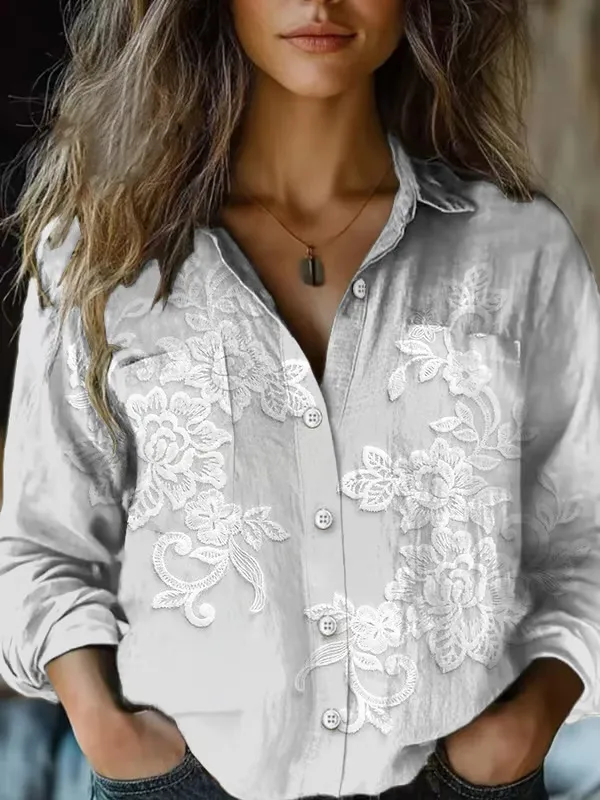 3D Digital Printing Women's Long sleeved Blouse Sx1793 - Shop at LoveMi