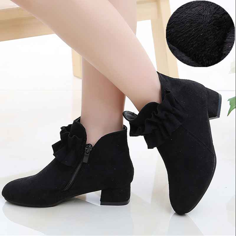 Winter Children's Velvet Short Boots - Image 10