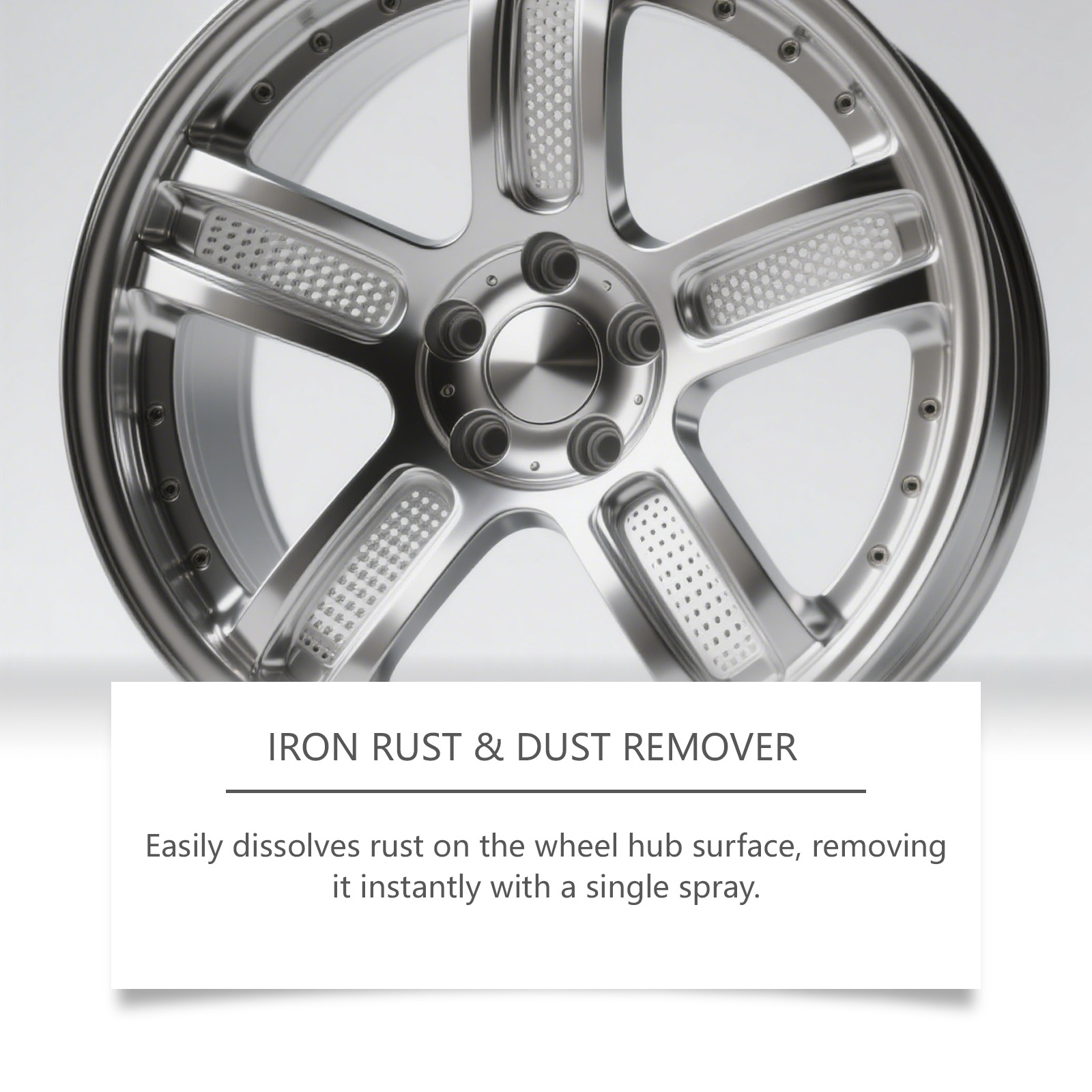Hikmarion Wheel Hub Rust Removal Spray Effectively Cleans Metal Rust Stains, Gentle On Surfaces, And Restores Shine