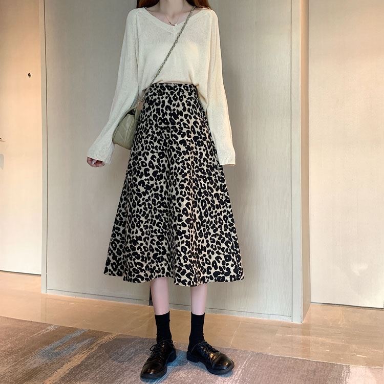 Title 3, Leopard Print Skirt Women