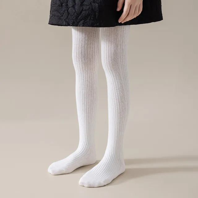 Girls' Casual Solid Color Simple One piece Cotton Socks White - Shop at LoveMi