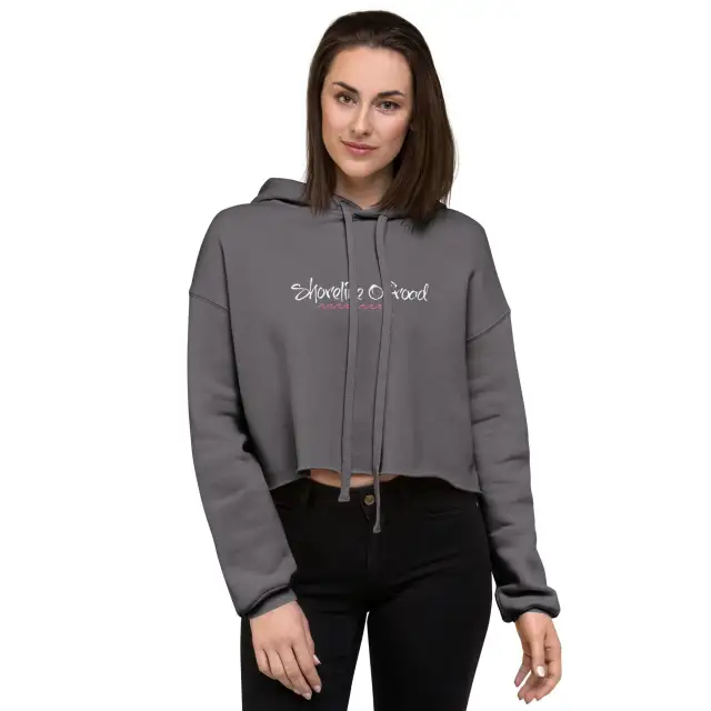 Women's Long Sleeves Cropped Sweater Grey - Shop at LoveMi