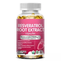 Resveratrol Capsules Resveratrol Capsules - 120 Tablets Per Bottle - View 1