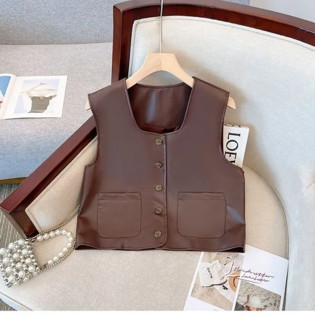 French Retro Shirt Dress Women's Vest Two piece Set Vest - Shop at LoveMi