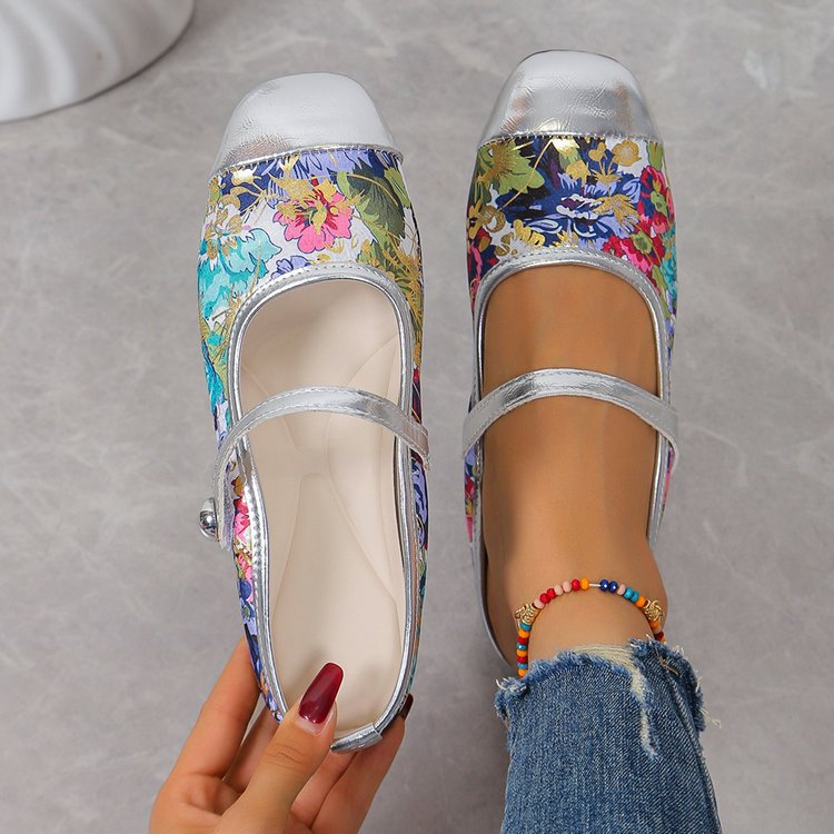Womens Stylish Floral Slide Sandals For Summer