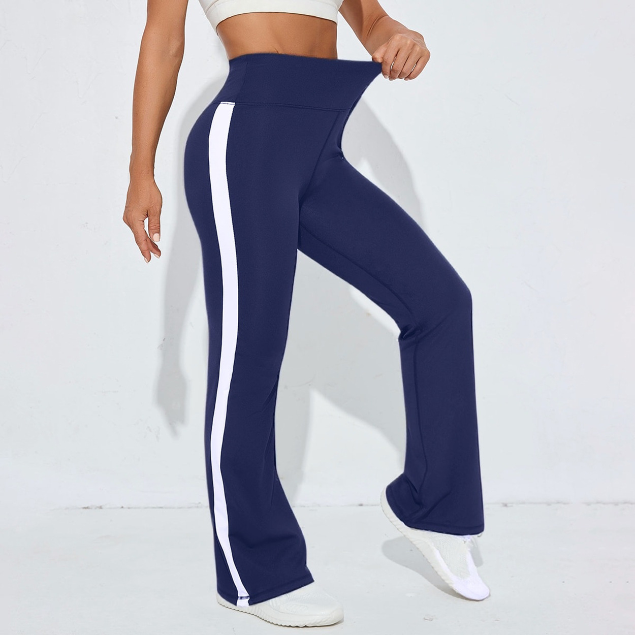 Yoga Flared Pants High-waisted Hip-lifting Workout Leggings Black S