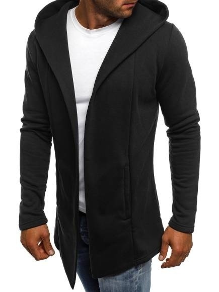 Title 7, Hooded Fashion Panel Solid Cardigan Sweater