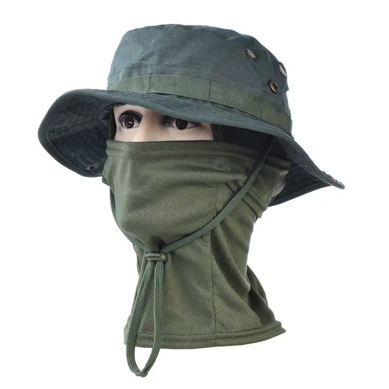 Men's Outdoor Mountaineering Cycling Camping Fishing Sun Mask Boonie Hat