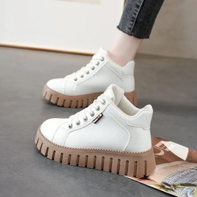 Women's Fashion All matching Platform Shoes White - Shop at LoveMi
