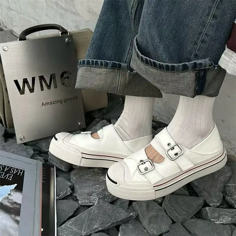 All-Match Leather Soft-Soled Comfortable Retro Style Pumps Trendy Shoes