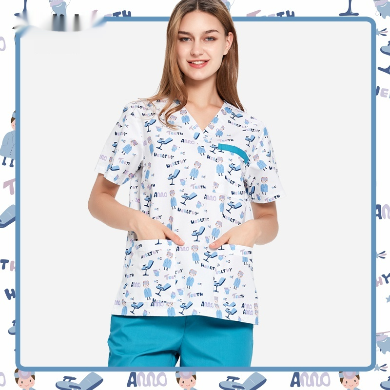 Dental Clinic Printed Work Clothes