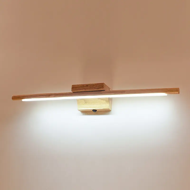 Nordic Solid Wood 110V Wall Lamp