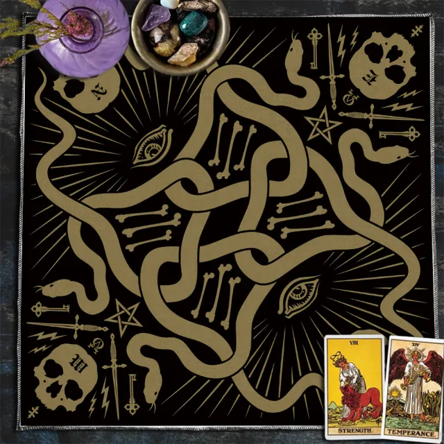 Moon Sun Lucky Tree Flannel Tarot Tablecloth Tlb691 - Shop at LoveMi