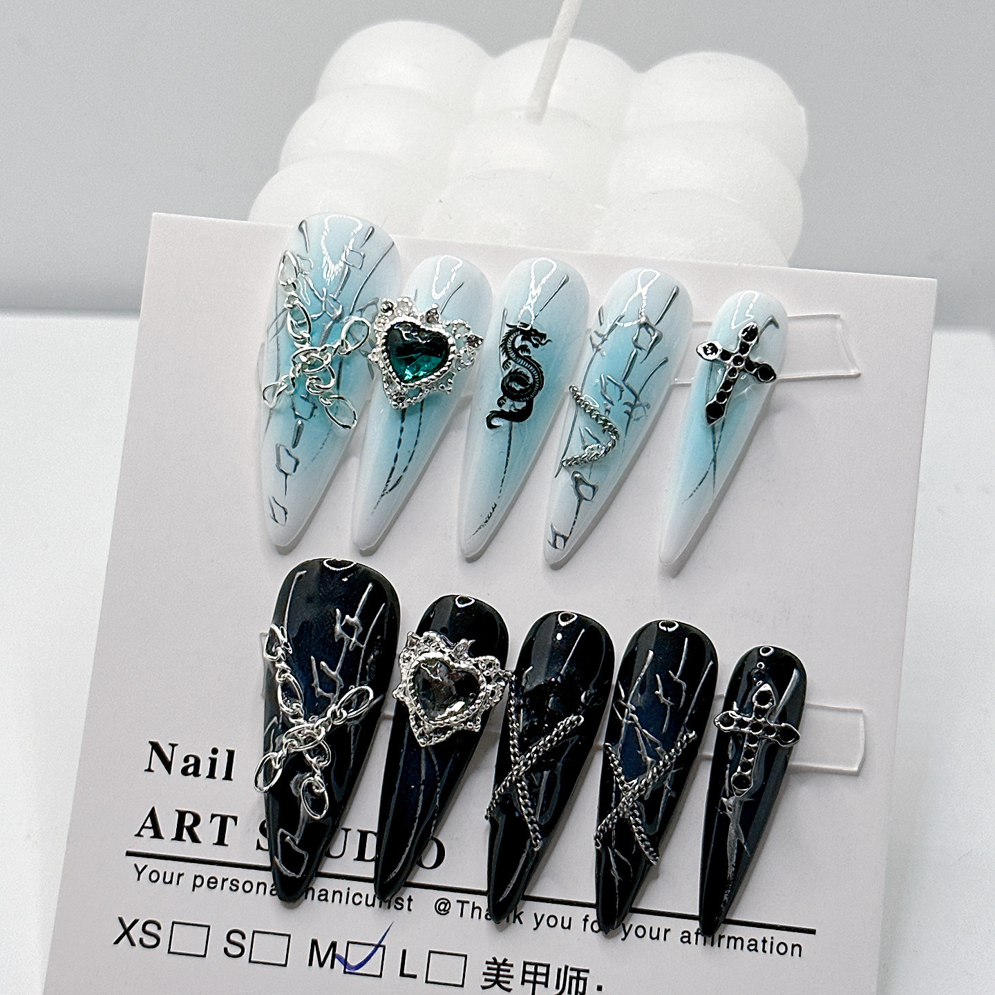 Composite System Elemental-style Cool And Chic Water-drop Wearable Nail Art Stickers