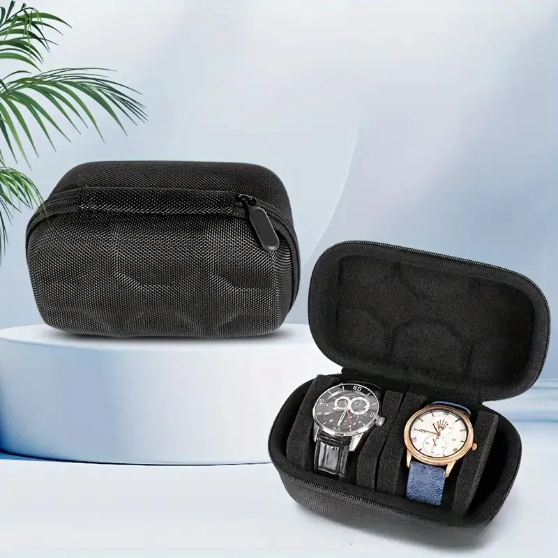 Card Slots Smart Watch Storage Box - 2Bit Black