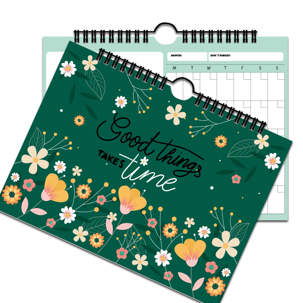 Title 4, Flower Theme Inspirational Notepad