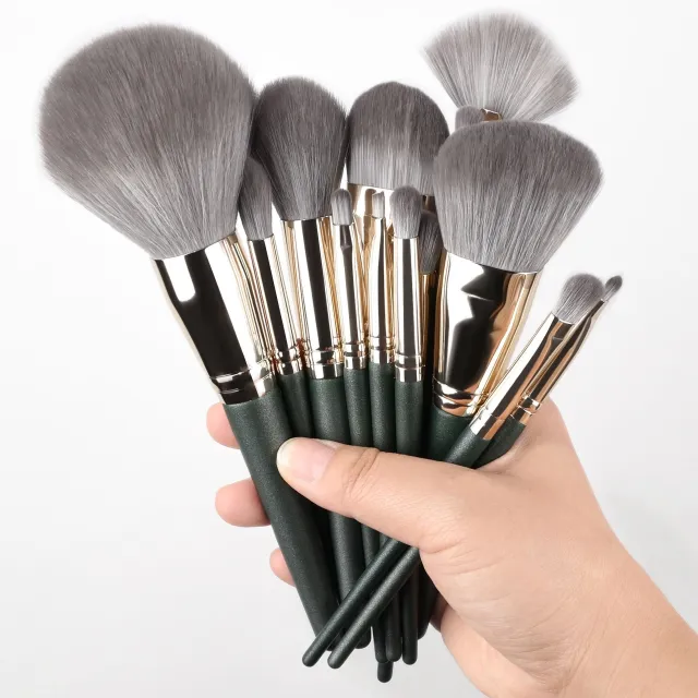 Household Portable Soft Bristled Makeup Brush Set 14Pcs Makeup Brushes Suit - Shop at LoveMi