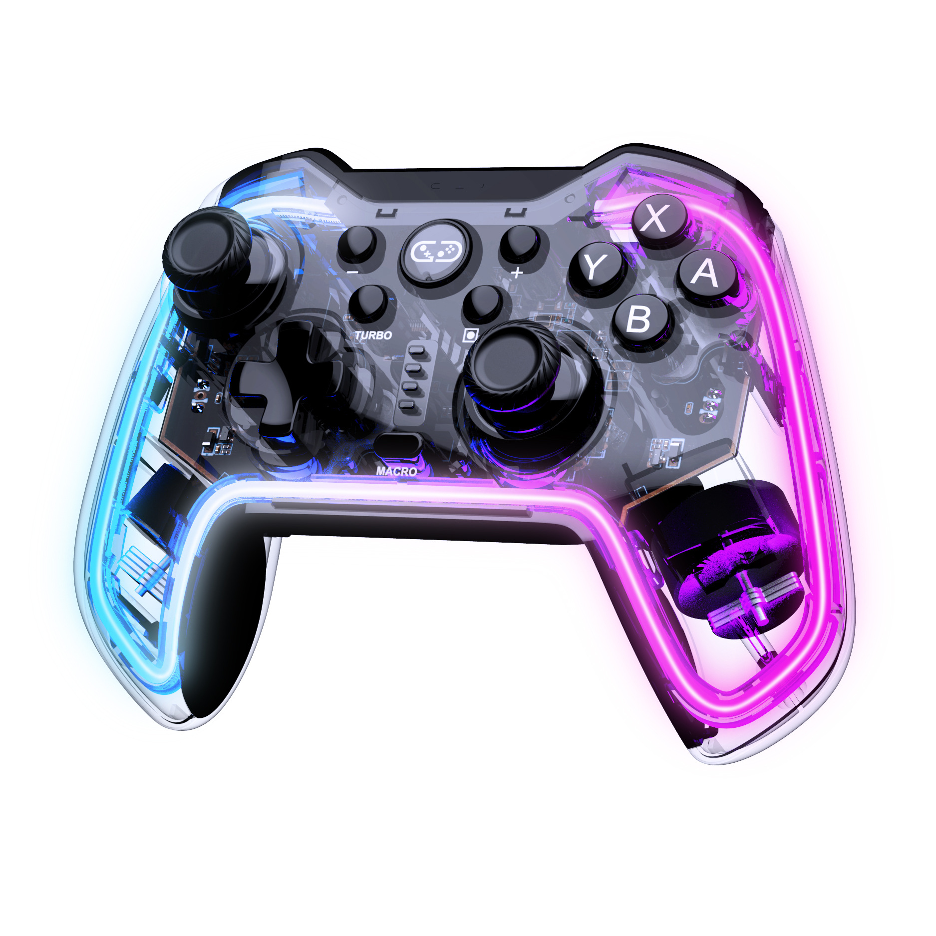 Gaming Controller Neon RGB Multi-color Illuminated Gaming Controller 2