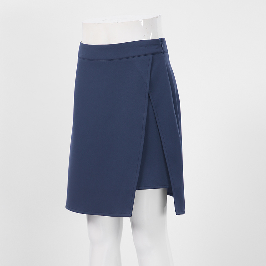 Title 5, Damen High Waist blaue Split Skirt. Stilvoller ...