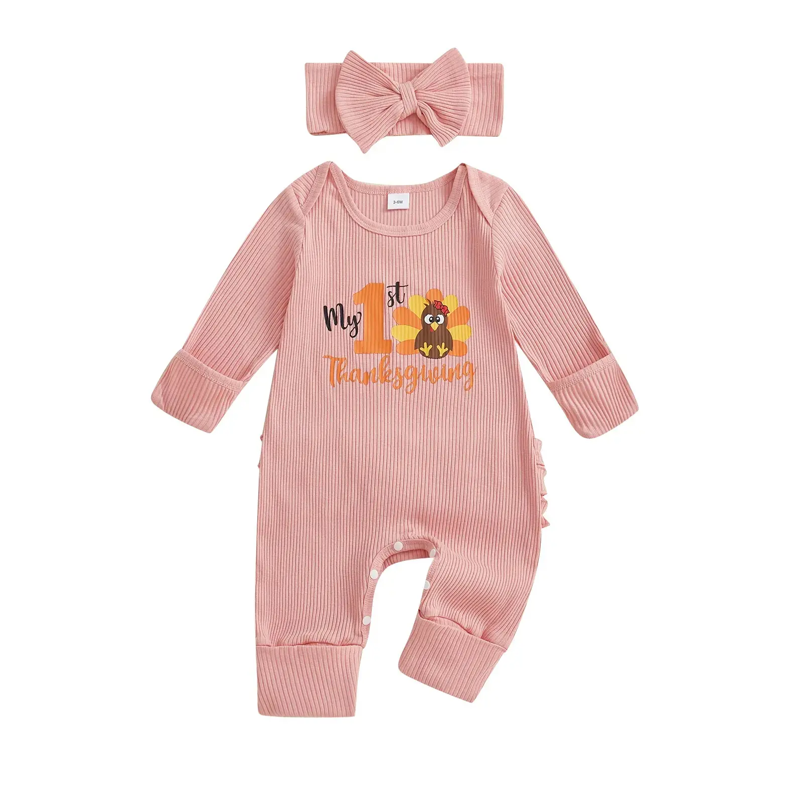 Girls Bodysuit With A Bow Headband