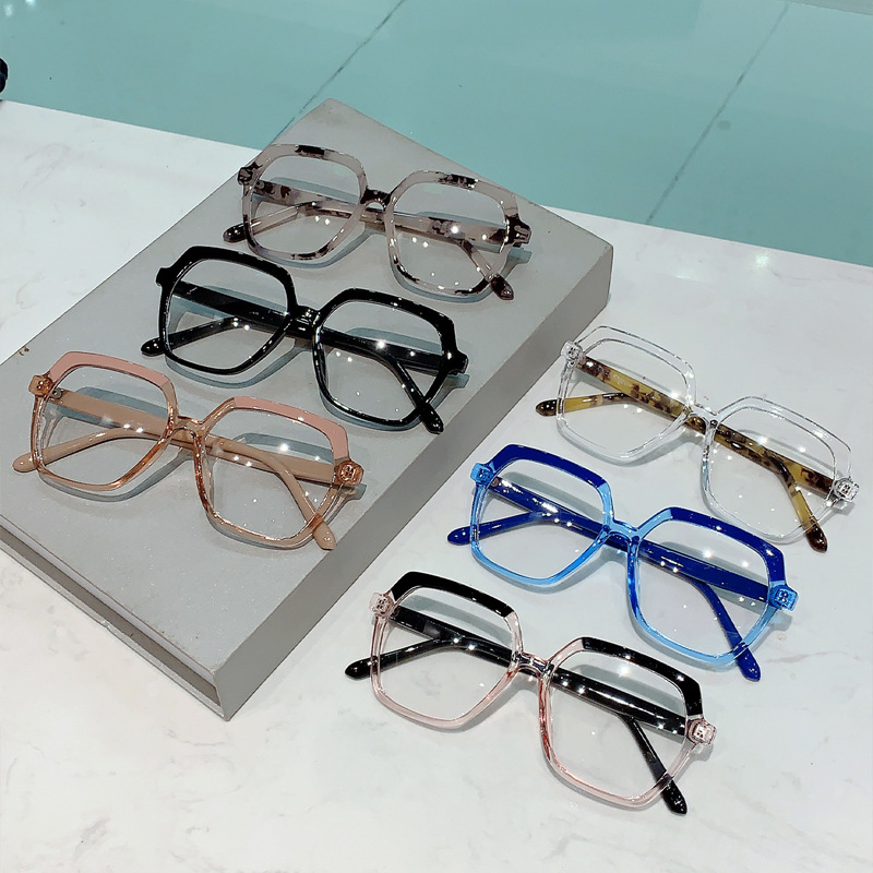 Fashion Special Multicolor Plain Slimming Plain Trendy Anti-blue Light Glasses - Image 2