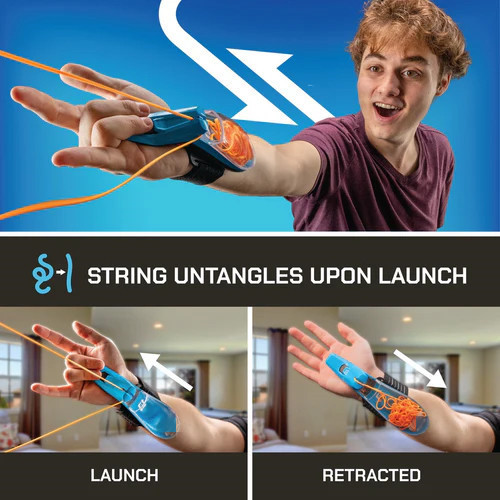 The Worlds First String-Launching Web-Shooter With Glow-in-the-Dark Slingshot