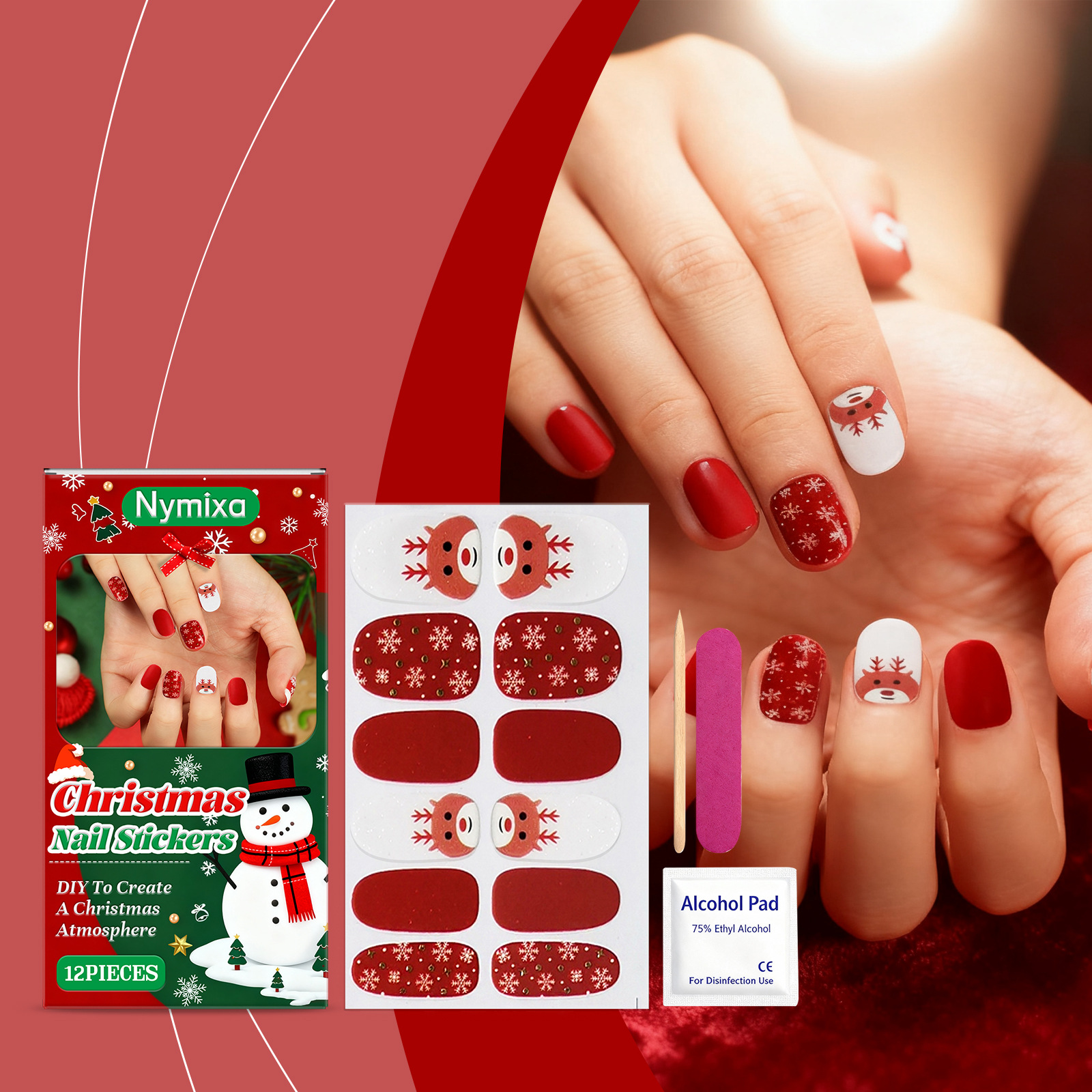 Soft Gel Nail Sticker Set