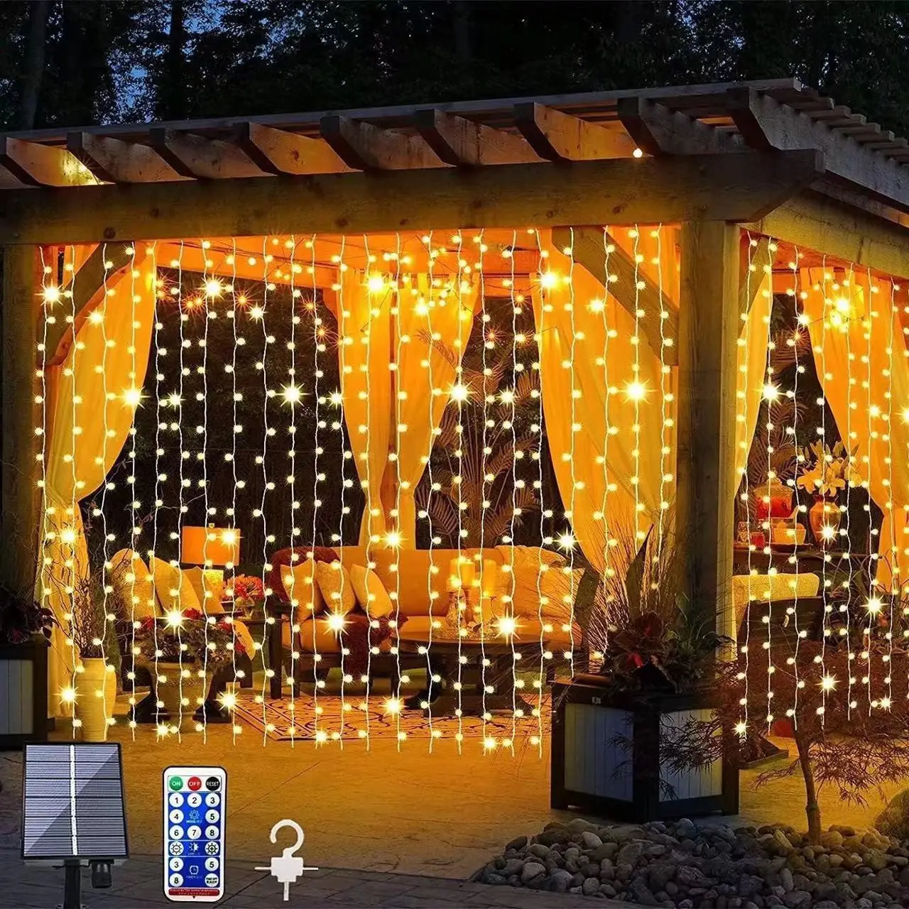 Curtain Lighting Chain Copper Wire Lamp Outdoor