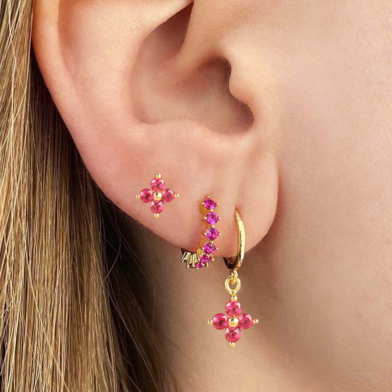 Women's Earrings Floral Simple Special-interest Design