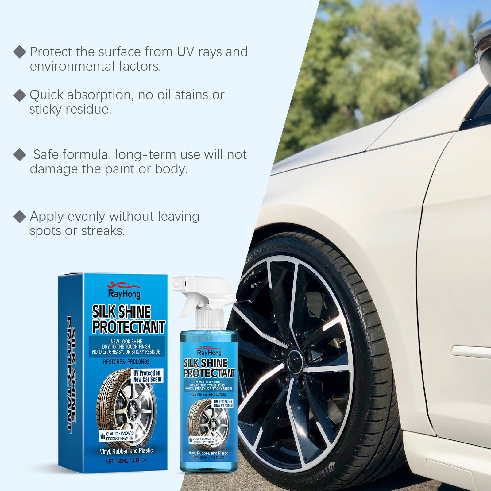 Car Wheel Protector Foam Cleaning And Maintenance - Image 2