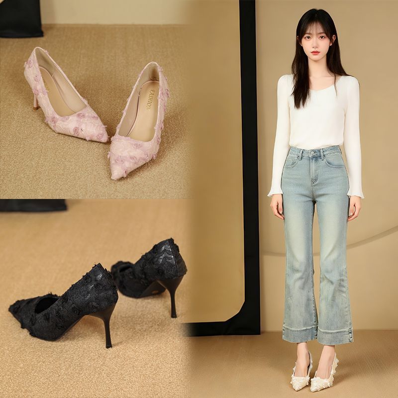 Stylish And Versatile Stiletto Heels In Solid Color
