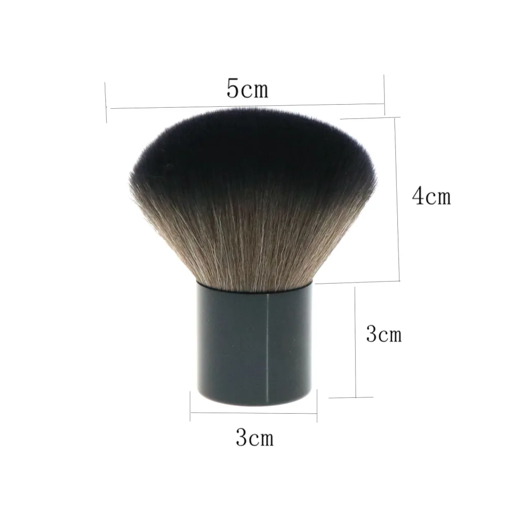 Large Nail Dust Blush Mushroom-shaped Haircut Makeup Brush - Imitation Grey Mouse