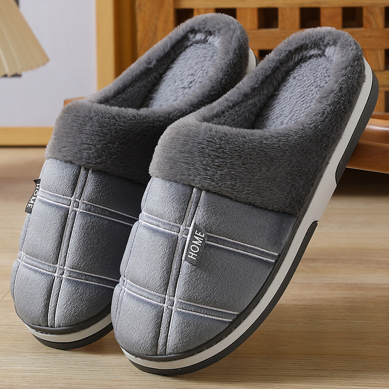 L Slippers Men's New Gray