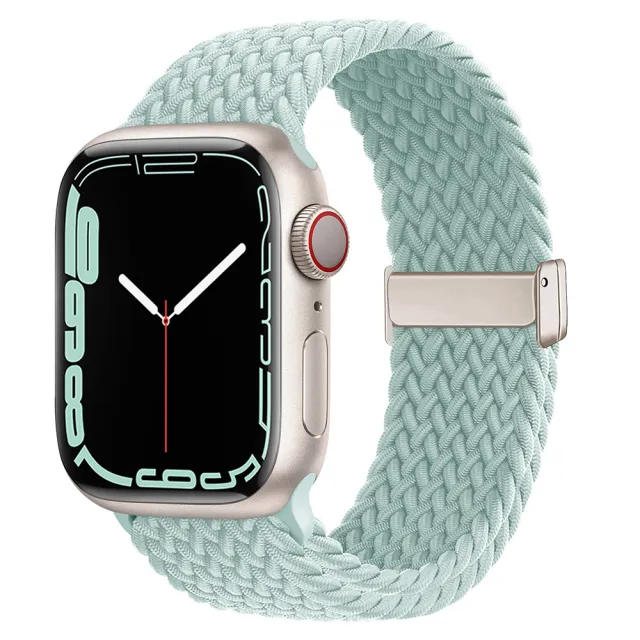 Watch Strap Rainbow Nylon Woven Slide Fastener Elastic Strap Universal Emerald Green - Shop at LoveMi