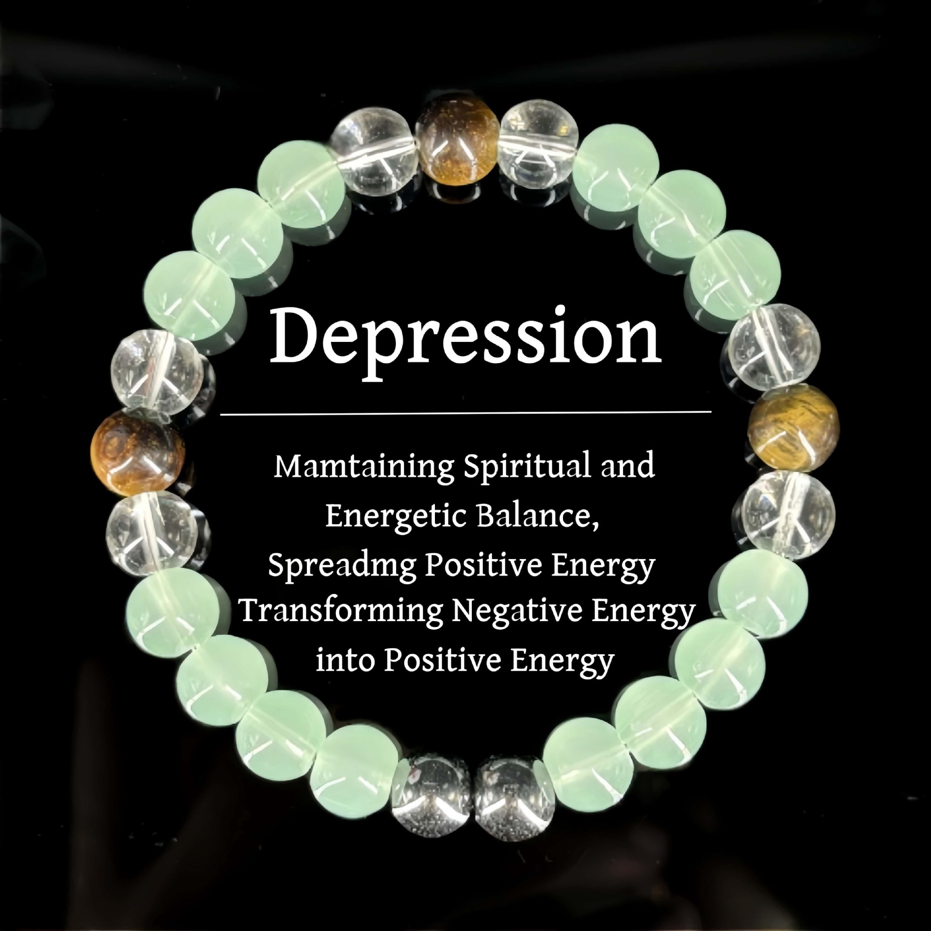 Tiger Eye And Clear Quartz Bracelet