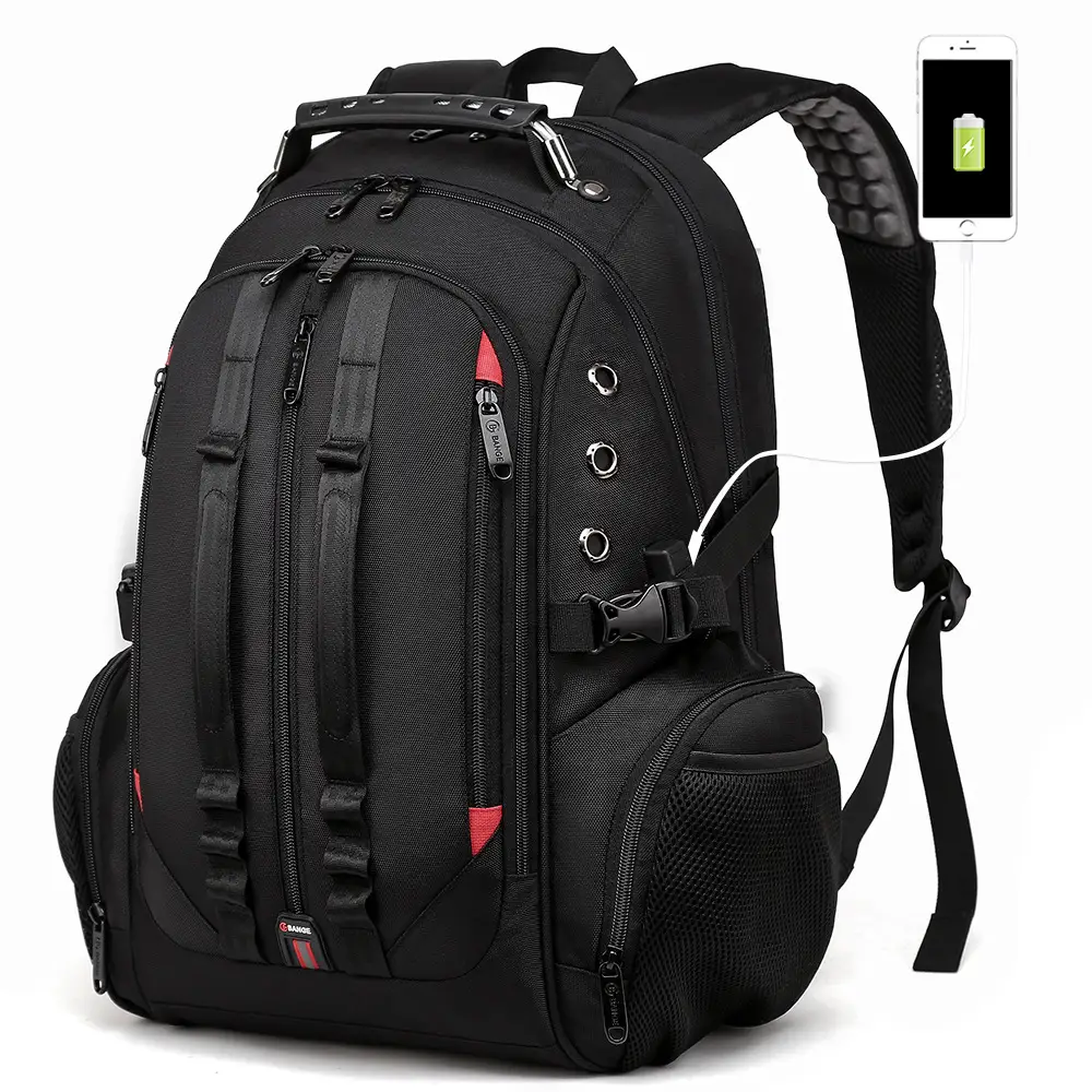 Middle School Student Schoolbag Waterproof Travel Earplugs Hole Charging Large Capacity Backpack