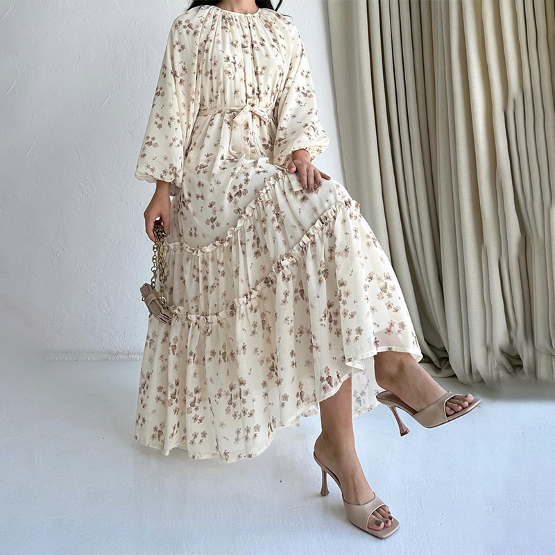 Womens Floral Print Fashionable And Elegant Dress