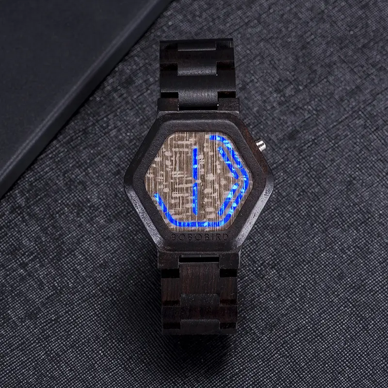 New BOBO BIRD Mens Wooden Watch