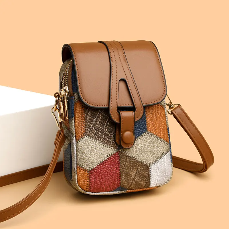 All-matching Fashion Vertical Exquisite Soft Leather Casual Pouch