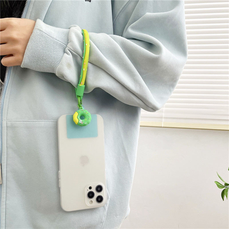 Donut Bracelet Soft Silicone Phone Case Hanging Ornament - Image 14