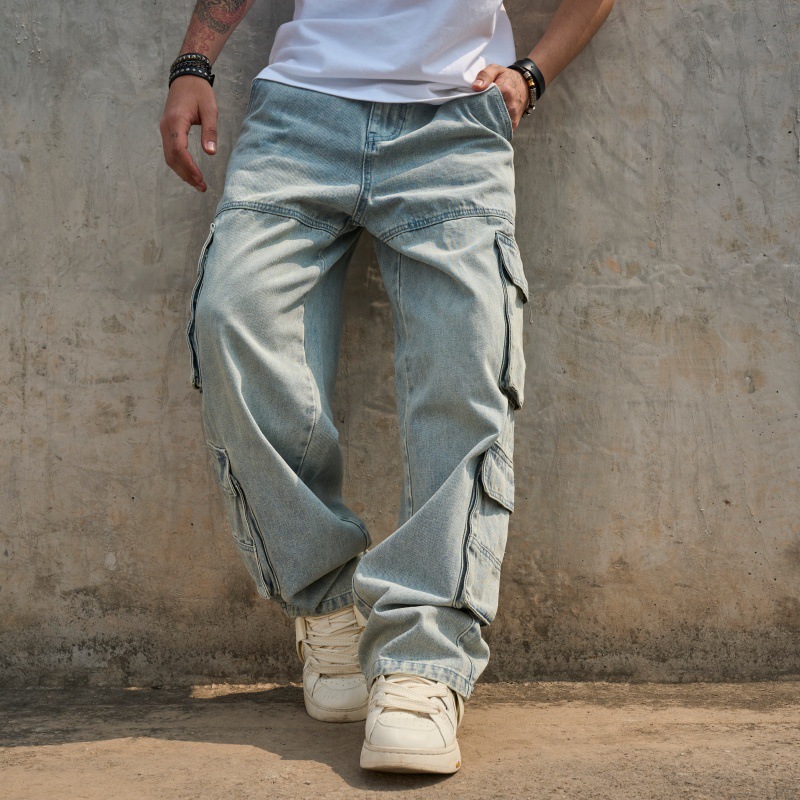 Height-enhancing Versatile Blue Casual Mens Jeans