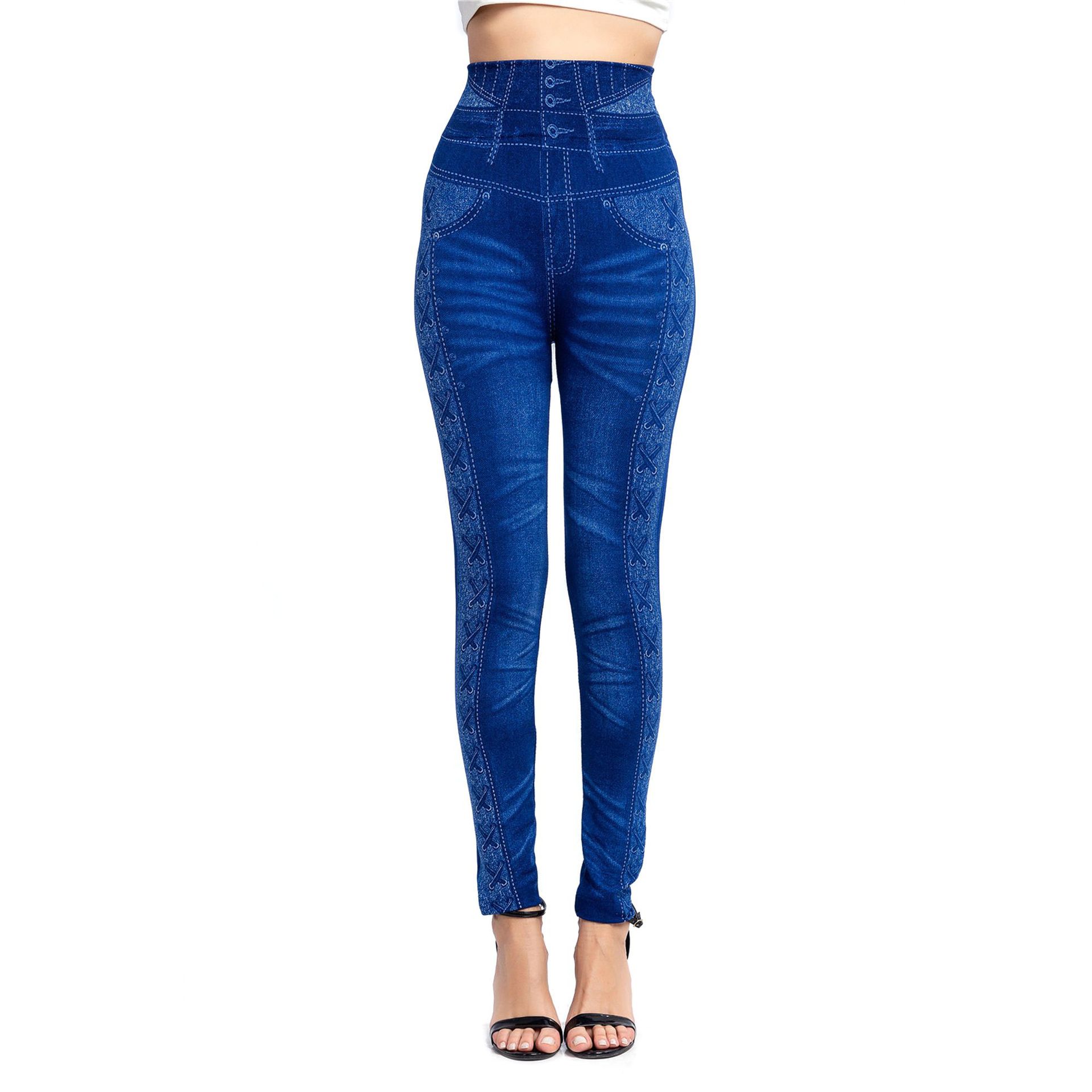 Title 7, Leggings jeans femininas Conforto e estilo em u...