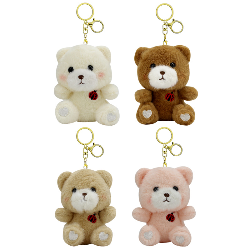 Cute Cartoon Plush Toy Keychain - Small Pendant Charm for Girls Backpacks and Bags